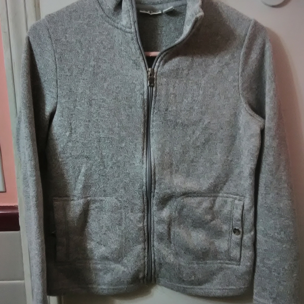 Gray ZIP down jacket by Croft & Barrow